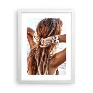 Poster in een witte lijst - Een zusje van water en zon - 30x40 cm