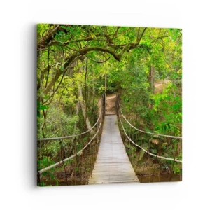 Schilderen op canvas - Want er staat een klimplant in de tuin - 30x30 cm