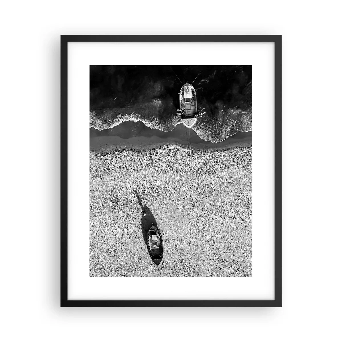 Poster in een zwarte lijst - Nog steeds aan de oever… - 40x50 cm