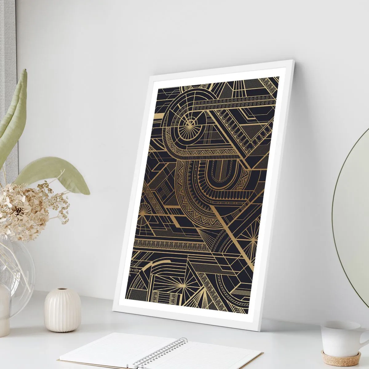 Poster in een witte lijst - Concepten, ideeën, plannen - 40x50 cm