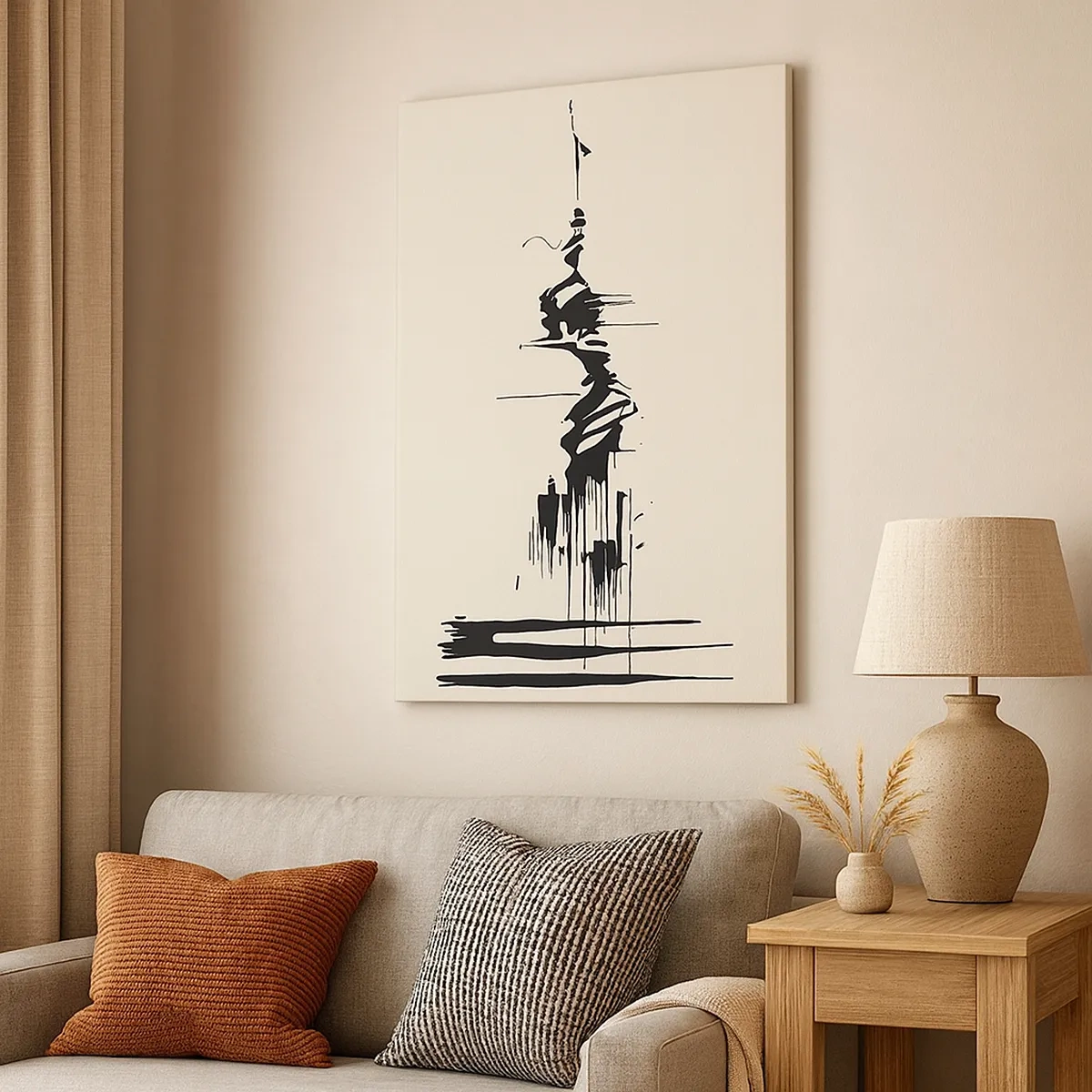 Schilderen op canvas - Overhaaste abstractie - 50x70 cm