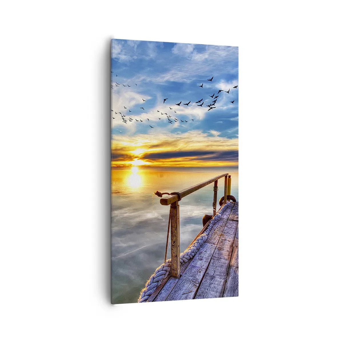 Schilderen op canvas - De wind gaat rusten - 65x120 cm