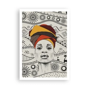 Poster - Afrikaans portret - 70x100 cm