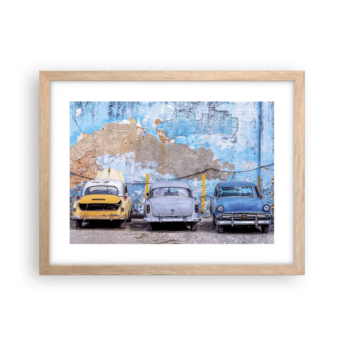 Een poster in een licht eiken lijst - Veteranenbijeenkomst - 40x30 cm