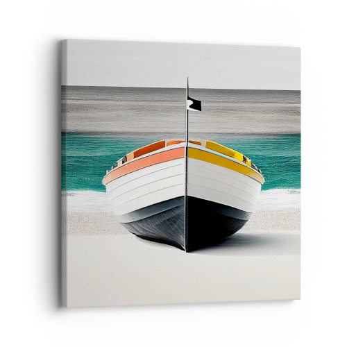 Schilderen op canvas - Op zijn plaats - 30x30 cm