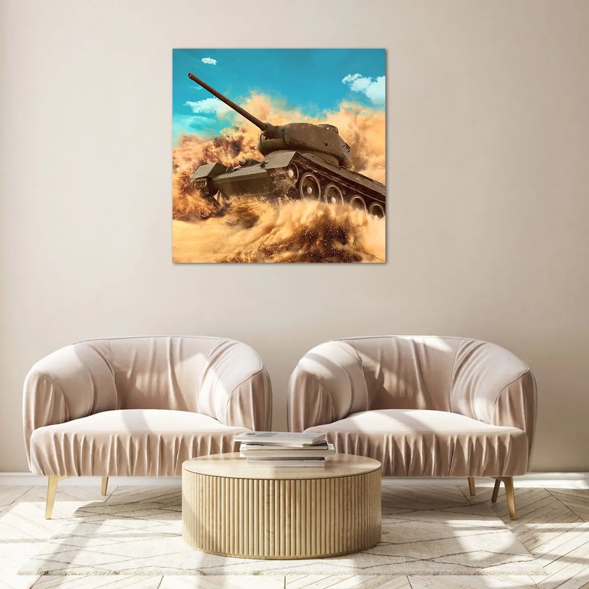 Schilderen op glas - Niet te verslaan - 30x30 cm