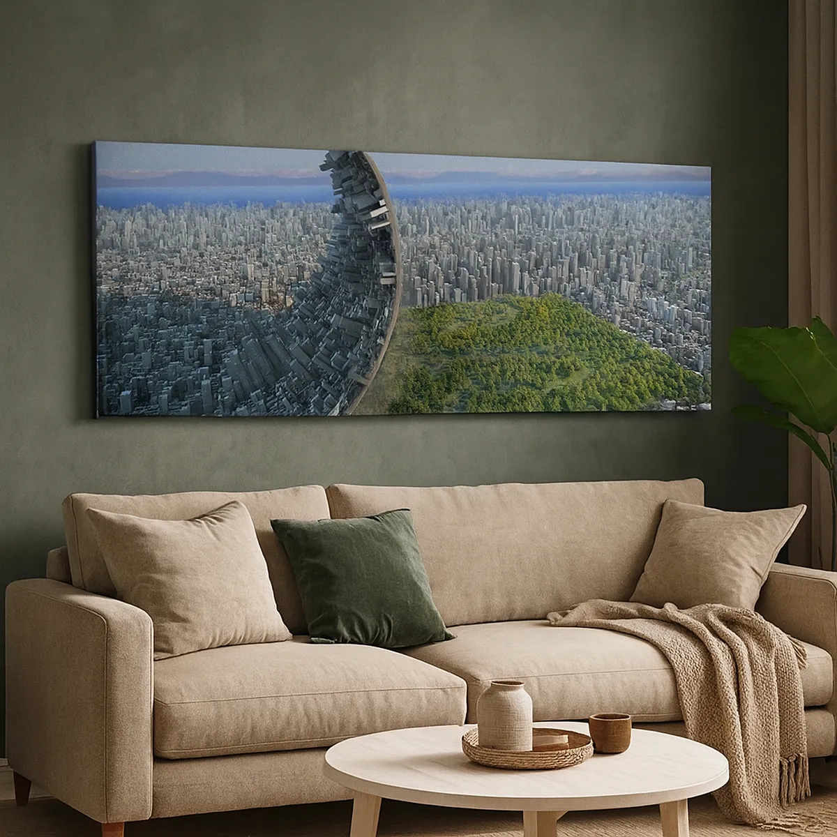 Schilderen op canvas - De natuur is eeuwig - 30x30 cm