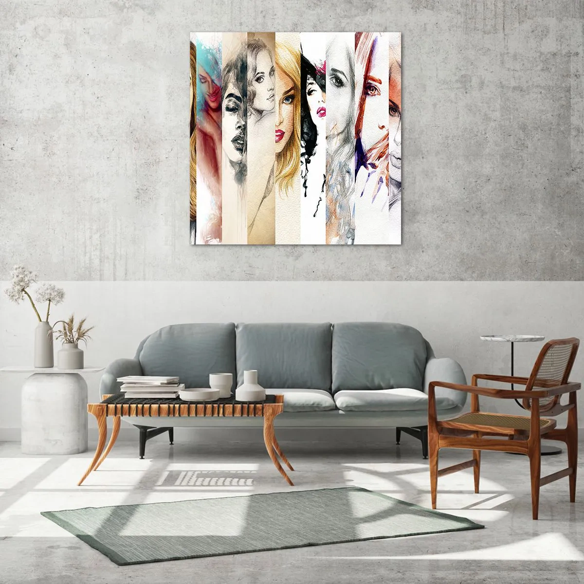 Schilderen op glas - En jij bent het altijd - 70x70 cm