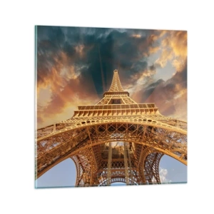 Schilderen op glas - Hoe de mensheid de hemel bereikte - 40x40 cm