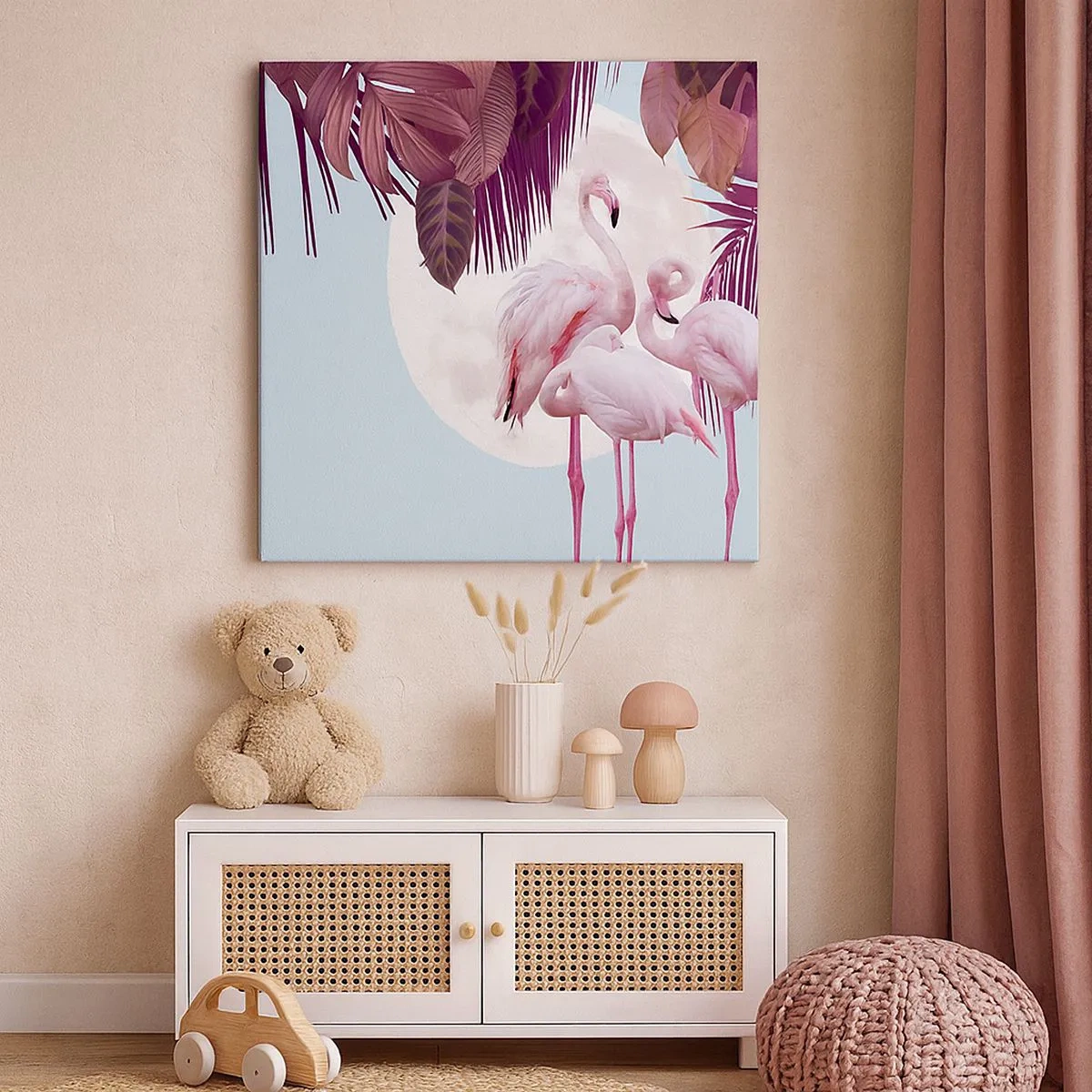 Schilderen op canvas - Drie vogel genaden - 30x30 cm