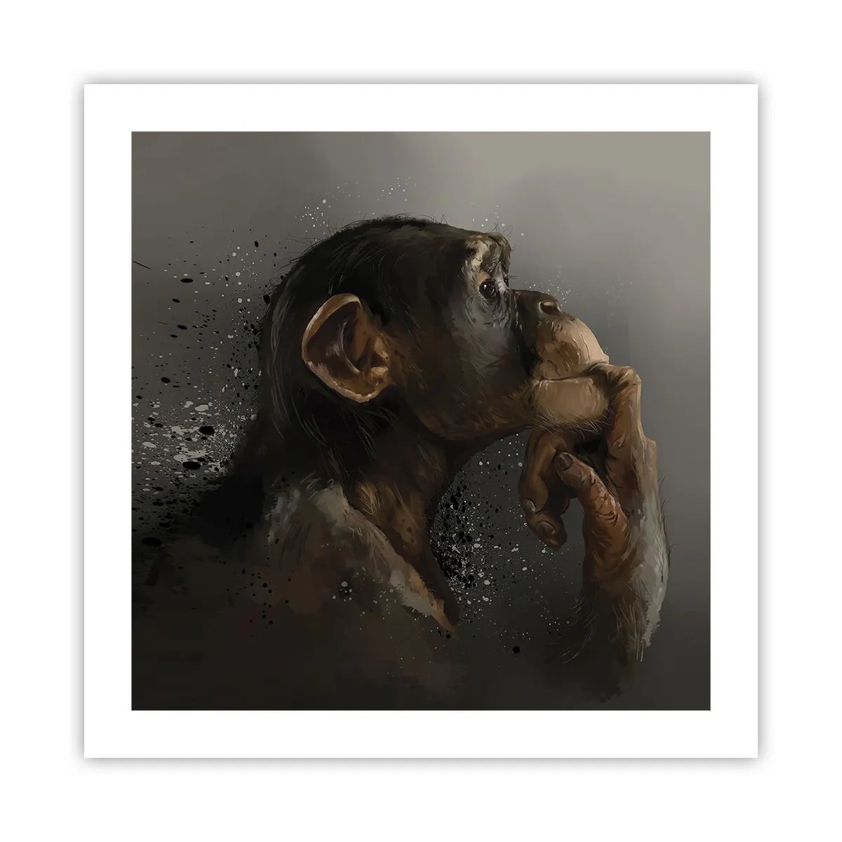 Poster - Zeker een denker - 50x50 cm