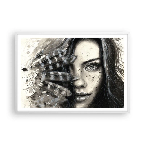 Poster in een witte lijst - Wilde schoonheid - 100x70 cm