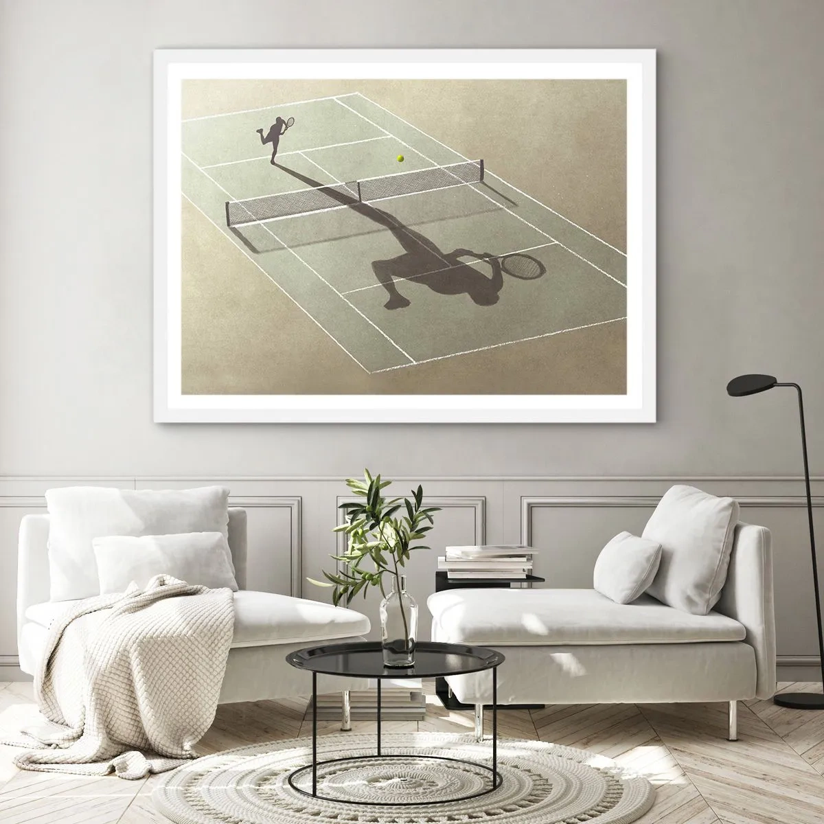 Poster in een witte lijst - Jezelf overwinnen - 100x70 cm