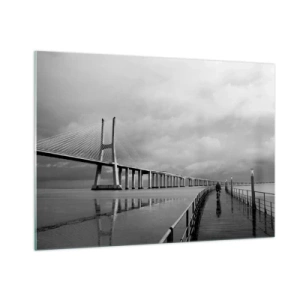 Schilderen op glas - Gun iedereen wat hij verdient. - 100x70 cm