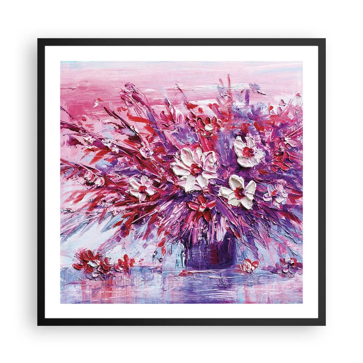 Poster in een zwarte lijst - Onschuld en passie - 60x60 cm