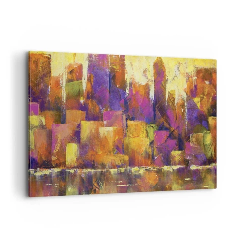 Schilderen op canvas - Metropolitan compositie - 120x80 cm