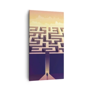 Schilderen op canvas - Beslissingstijd - 55x100 cm