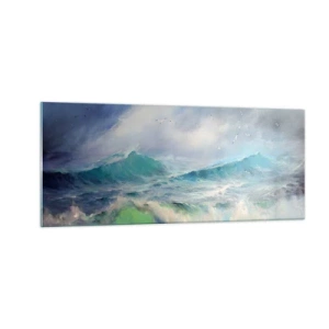 Schilderen op glas - 'De wervelwind huilde van triomf...' - 100x40 cm