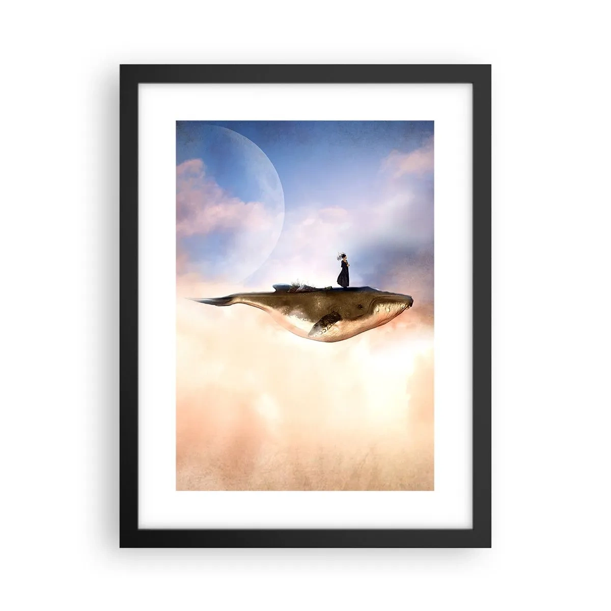 Poster in een zwarte lijst - Een echte reis - 30x40 cm