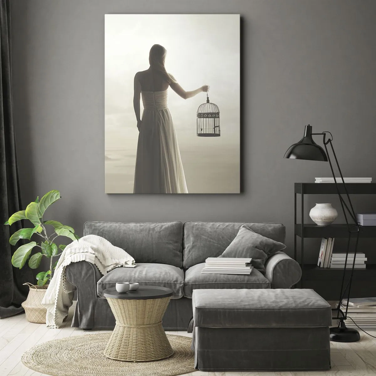 Schilderen op canvas - Wees vrij - 50x70 cm