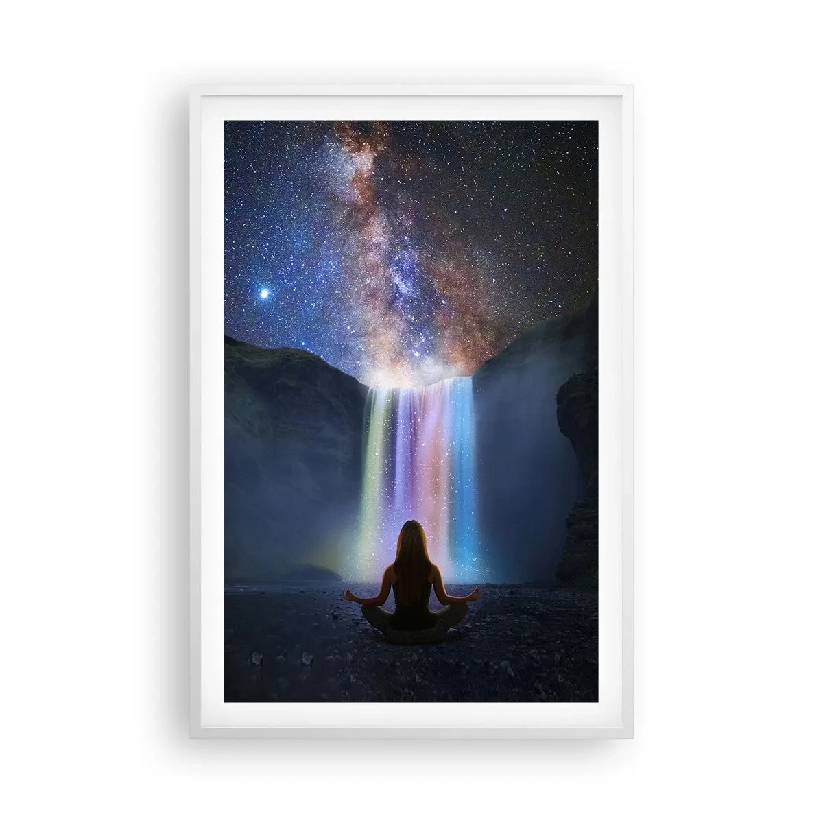 Poster in een witte lijst - Absolute harmonie - 61x91 cm