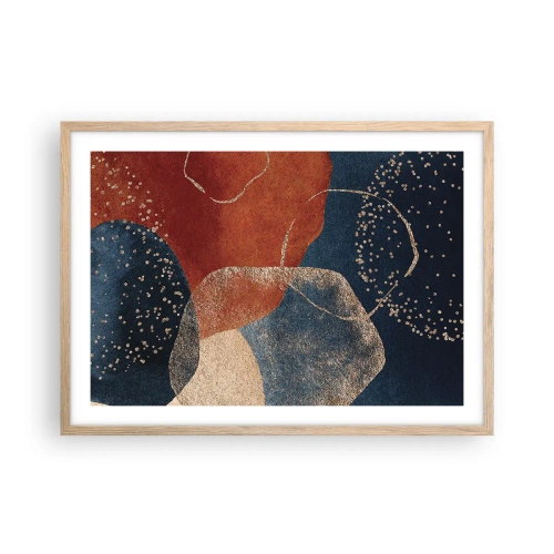 Een poster in een licht eiken lijst - De lichtheid van het zijn - 70x50 cm