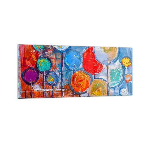 Schilderen op glas - Wonderen op de stok - 100x40 cm