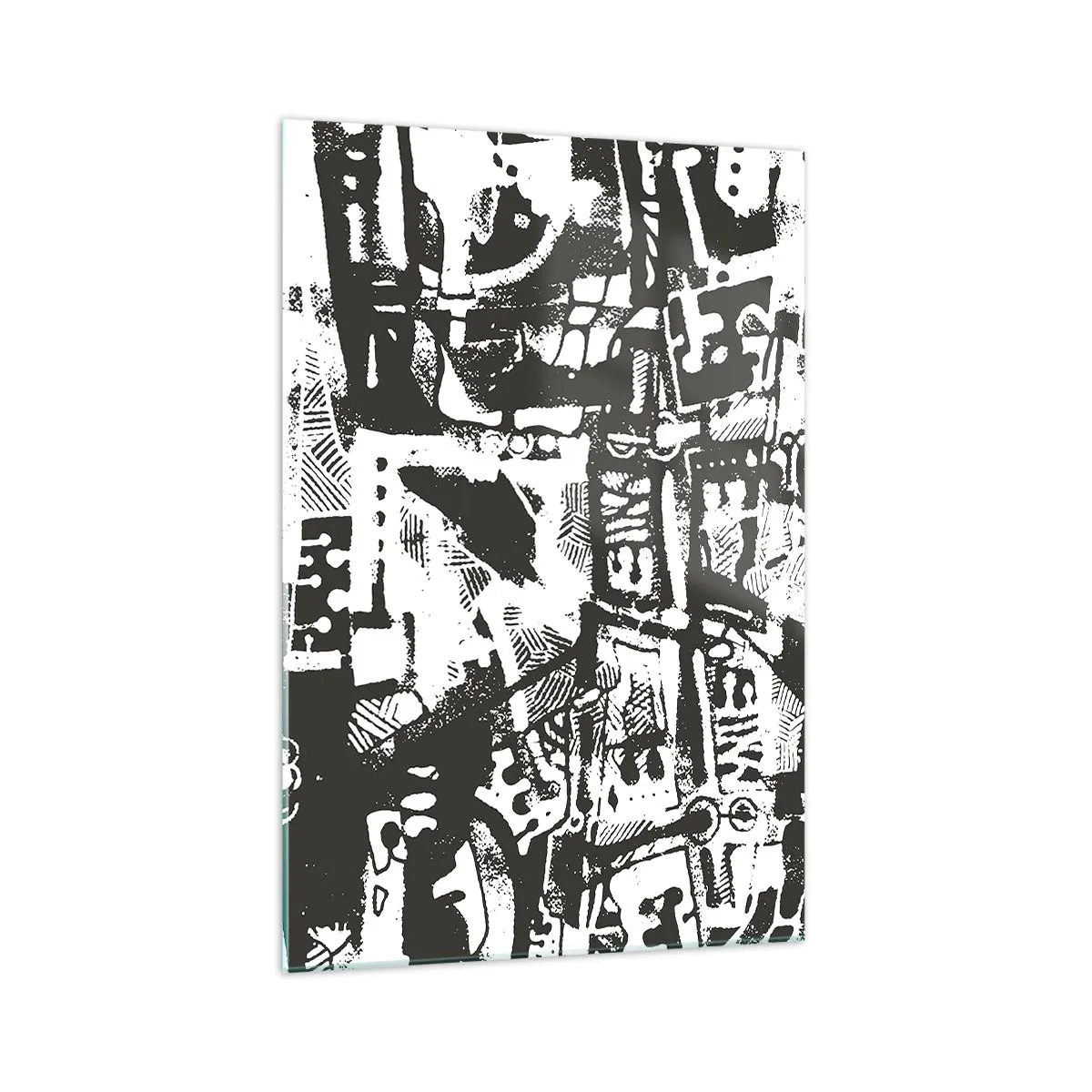 Schilderen op glas - Orde of chaos? - 70x100 cm