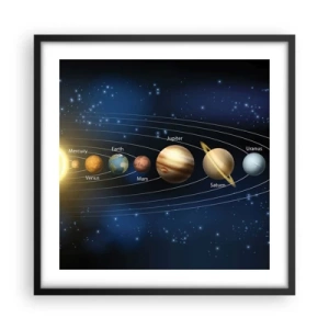 Poster in een zwarte lijst - Een van de tien - 50x50 cm