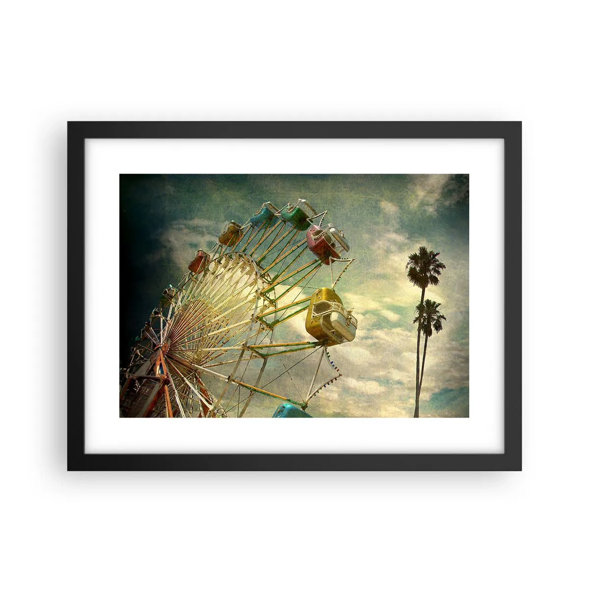 Poster in een zwarte lijst - Het zal zo zijn, het zal leuk zijn..., - 40x30 cm