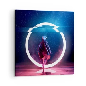 Schilderen op canvas - Tussen werelden - 50x50 cm