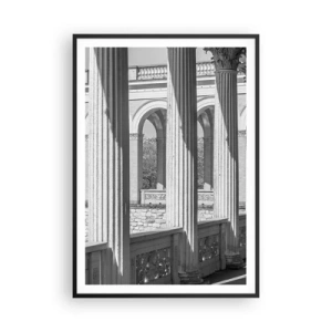 Poster in een zwarte lijst - Zonnige arcade - 70x100 cm