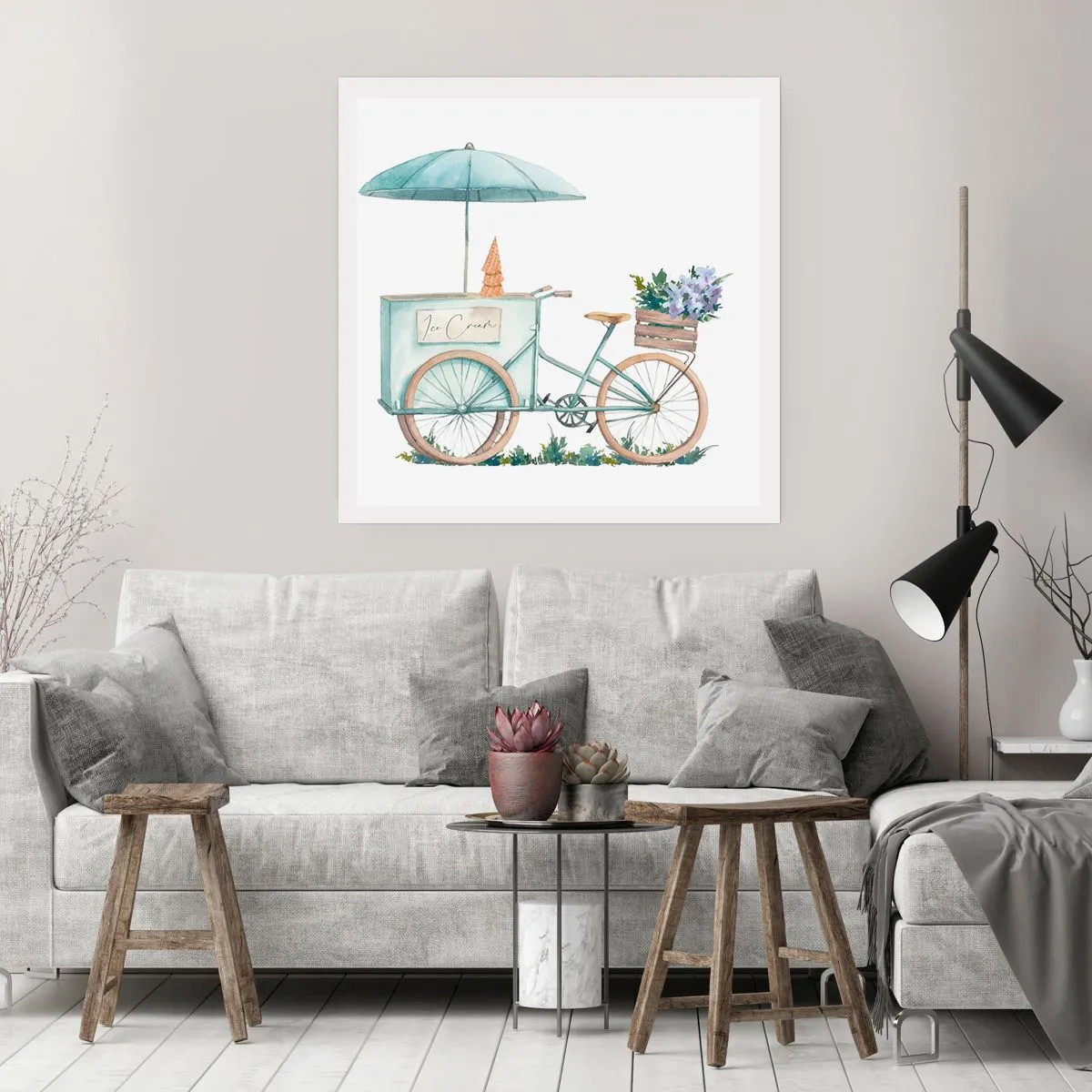Poster - Zoete herinnering aan de zomer - 40x40 cm