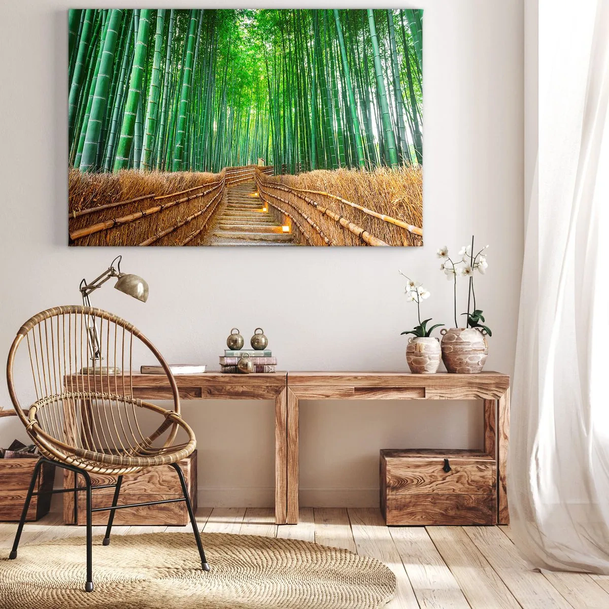 Schilderen op canvas - De essentie van de aziatische natuur - 120x80 cm