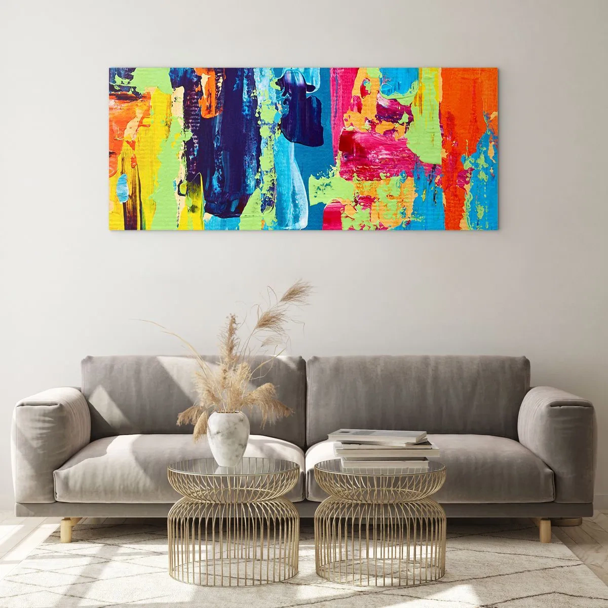 Schilderen op glas - Het leven is mooi! - 160x50 cm