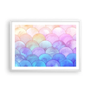 Poster in een witte lijst - Parel schaal - 70x50 cm