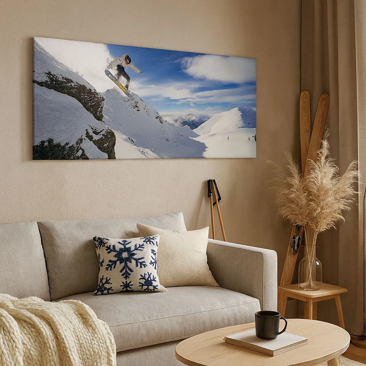 Schilderen op canvas - Vrijheid zonder grenzen - 100x40 cm