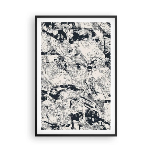 Poster in een zwarte lijst - Interpenetratie van tegenstellingen - 61x91 cm