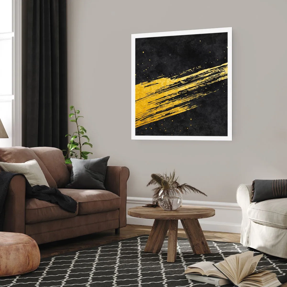 Poster - Spring in hyperruimte - 50x50 cm