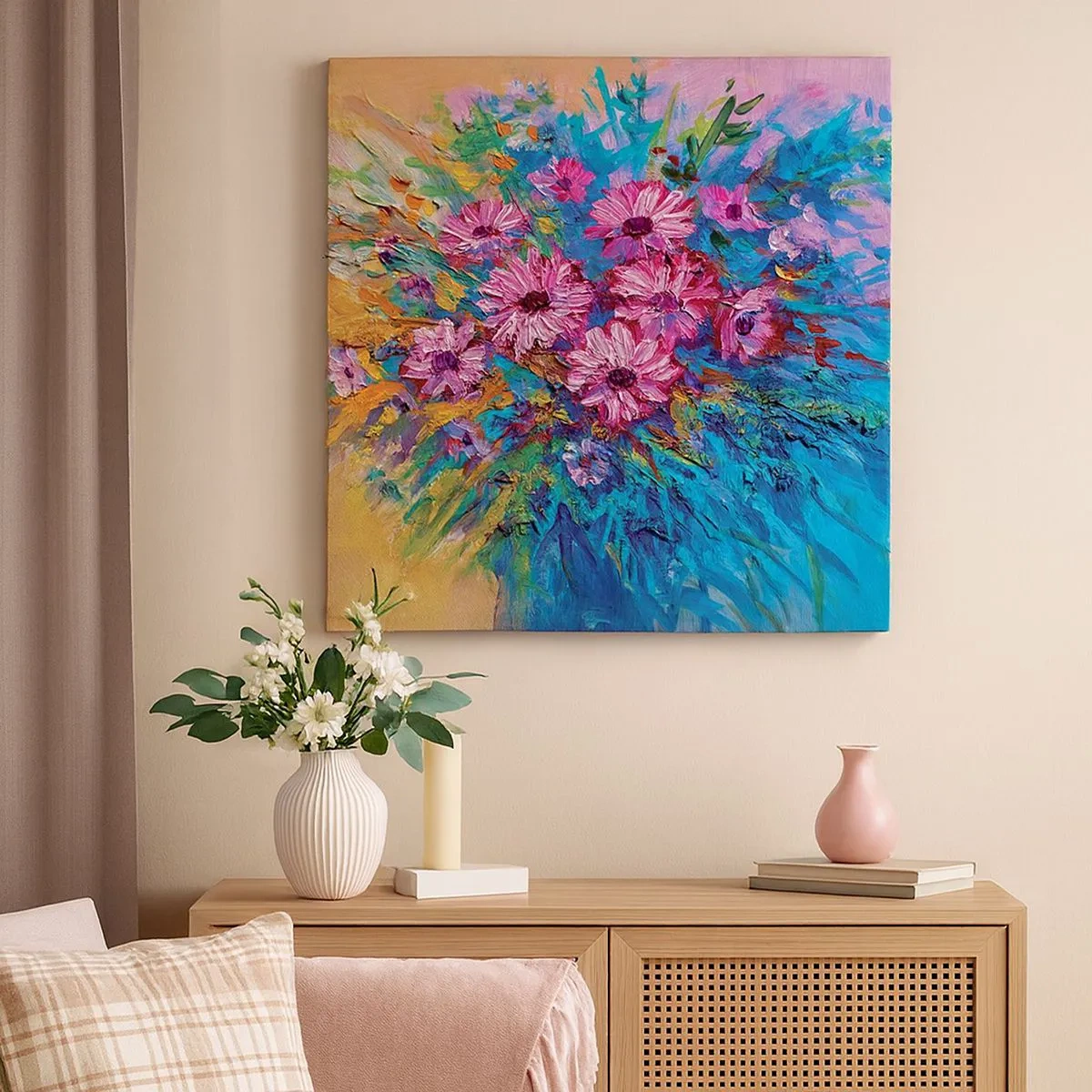 Schilderen op canvas - Levensenergie - 30x30 cm