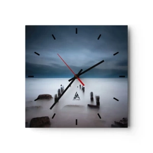Wandklok - Klok - Peinzend meer - 30x30 cm