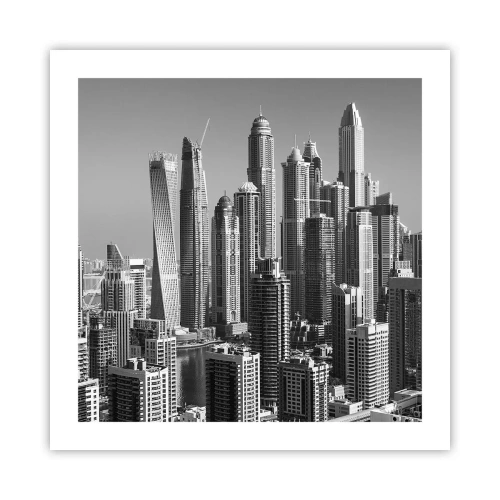 Poster - Stad in de woestijn - 50x50 cm