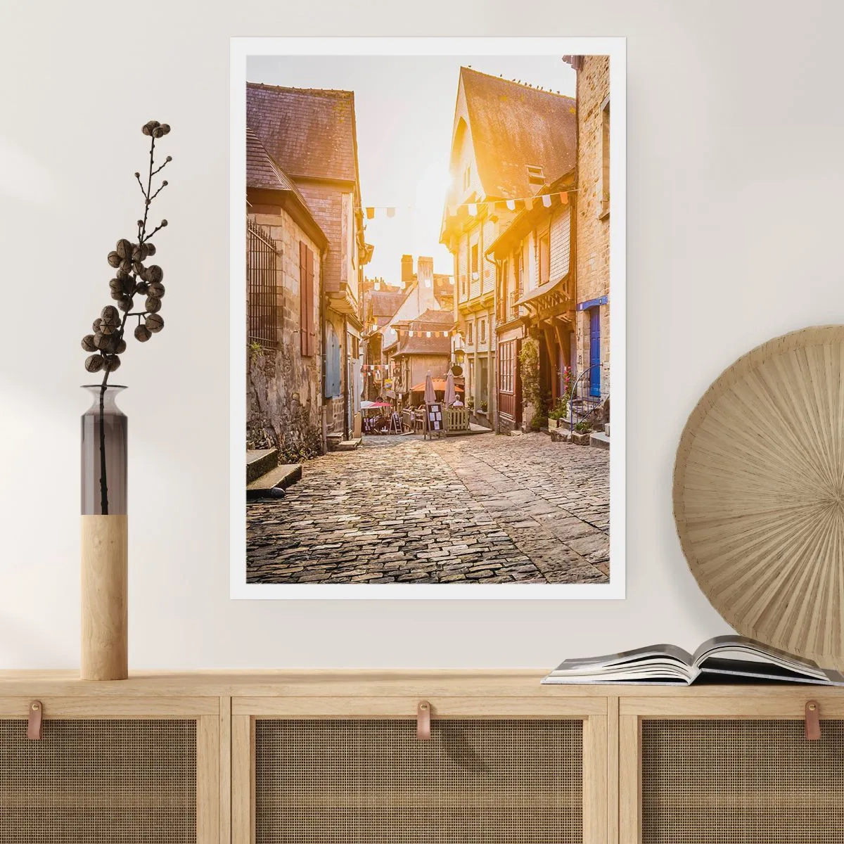 Poster - De witte geest van het stadje - 61x91 cm