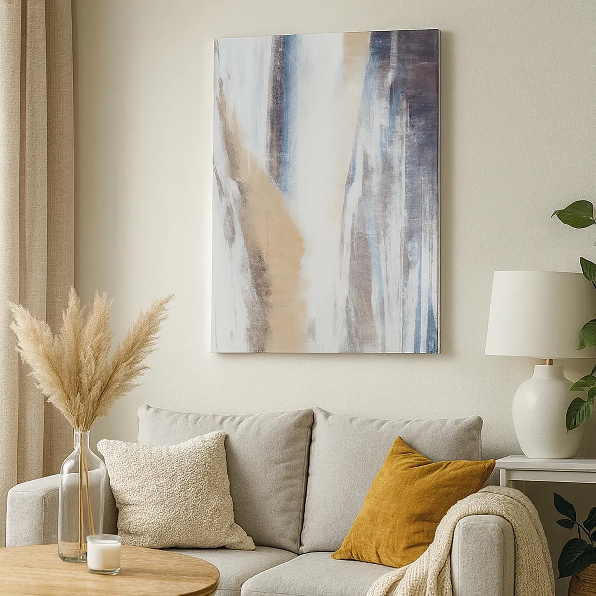 Schilderen op canvas - Winterse compositie - 50x70 cm