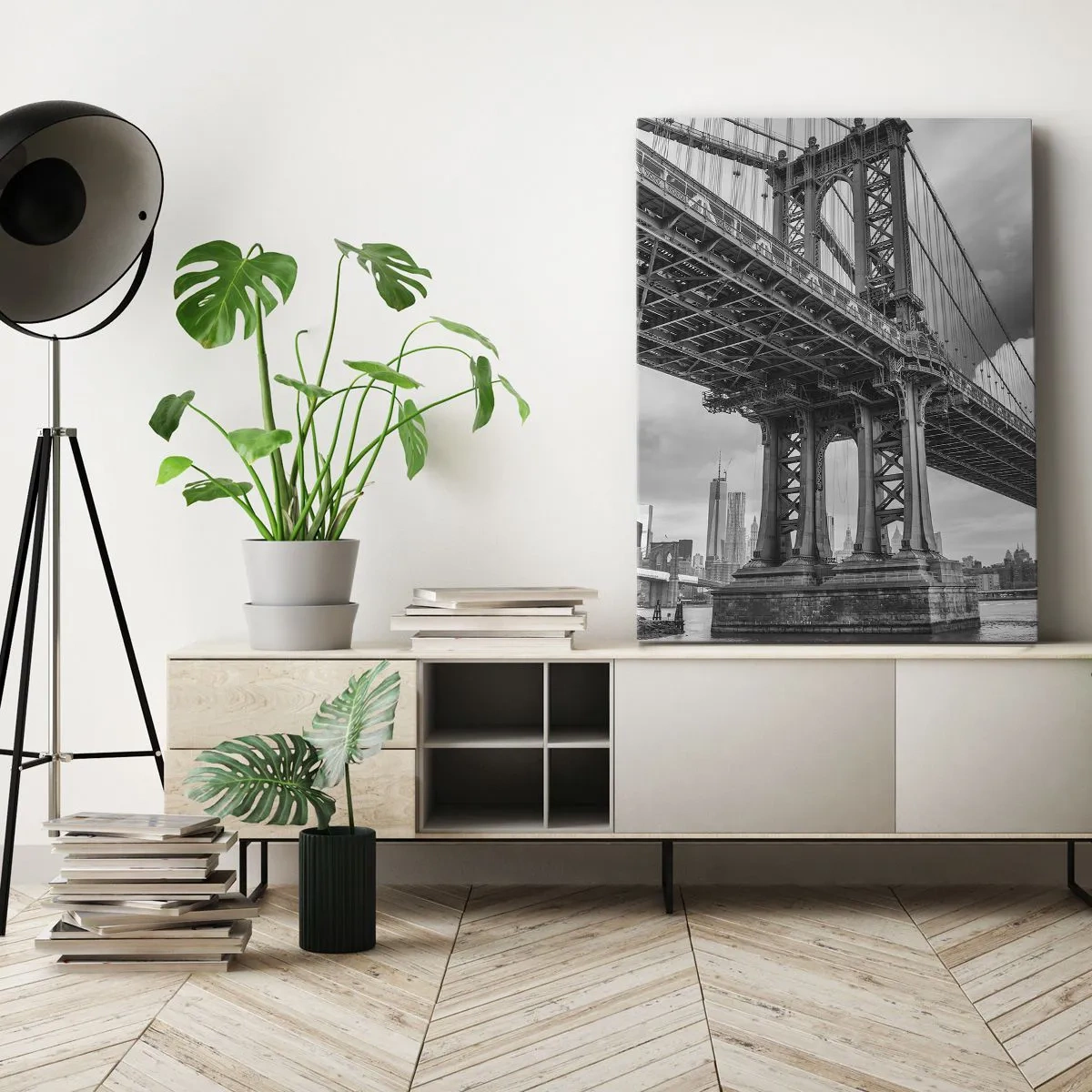Schilderen op canvas - Naar het hart van de stad - 50x70 cm