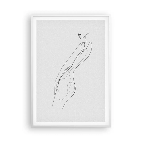 Poster in een witte lijst - Gewoon een belofte - 70x100 cm