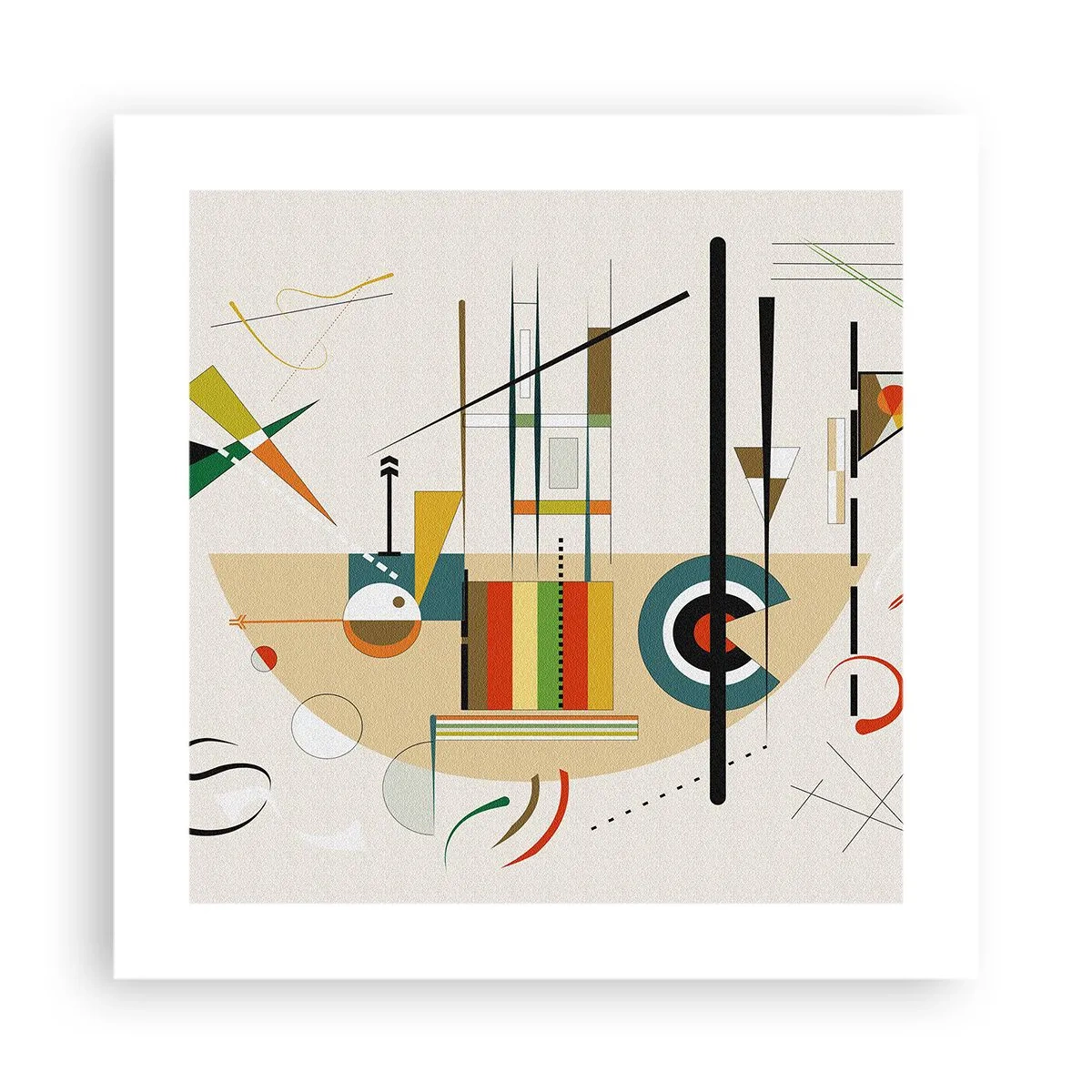 Poster - En de wereld lacht - 40x40 cm