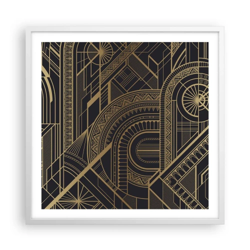 Poster in een witte lijst - Concepten, ideeën, plannen - 60x60 cm