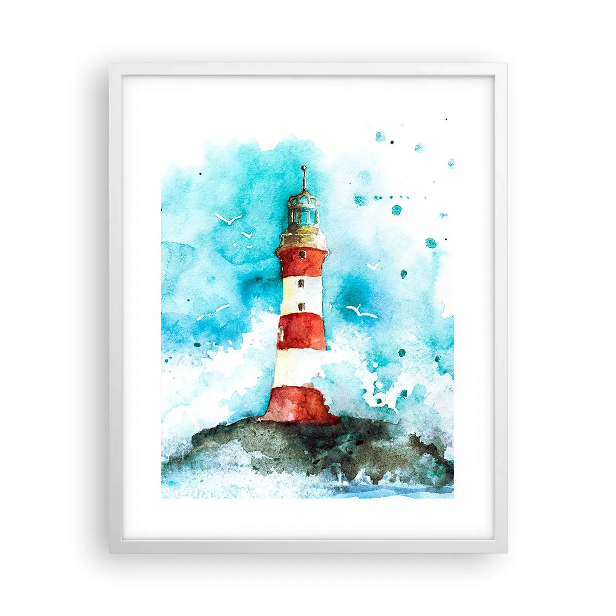 Poster in een witte lijst - Eenheid van de elementen - 40x50 cm