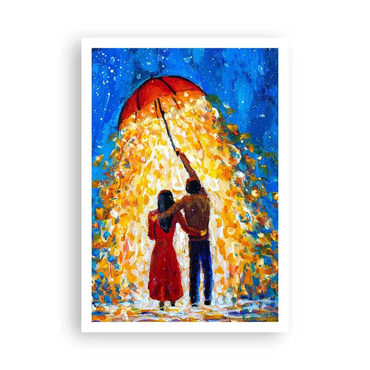 Poster - De magie van een regenachtige avond? - 70x100 cm